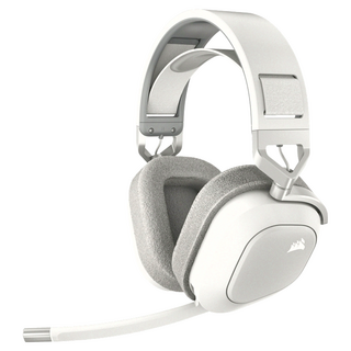 海盜船 CORSAIR HS80 MAX 雪貂白 無線遊戲耳機 內建麥克風 舒適耳罩設計, 1個