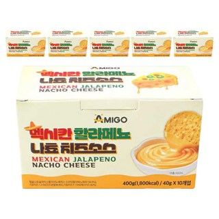 韓國 AMIGO 墨西哥辣椒玉米片起司醬, 60個, 40g