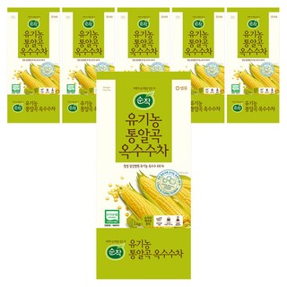 순작 유기농 통알곡 옥수수차, 1kg, 6개