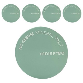 INNISFREE 台灣公司貨 無油無慮礦物控油蜜粉餅 8.5g, 78511, 5個