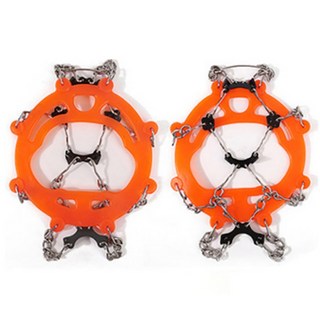 El Mountain 8POINT 鍊式冰爪冬季攀岩用品, 橘色
