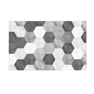 北歐風獨家設計矽藻土軟地墊 超吸水 柔軟親膚 方便打理, 40 x 60cm, 六角, 1個