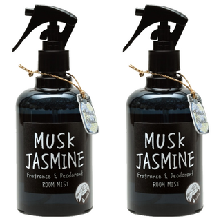 John's Blend 室內芳香噴霧 麝香茉莉花 280mL 植物性萃取消臭配方 清新不刺鼻 衣物/家中/辦公室/廁所適用, 2瓶
