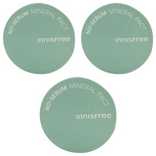 INNISFREE 台灣公司貨 無油無慮礦物控油蜜粉餅 8.5g, 78511, 3個