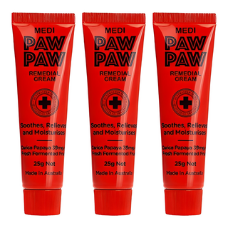 MEDI PAW PAW 澳洲木瓜修護乳霜, 無香, 25g, 3條