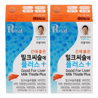 리얼닥터 간에 좋은 밀크씨슬에 플러스, 30정, 2개