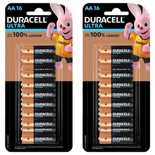 DURACELL 金頂 ULTRA超能量 鹼性電池 AA, 16顆, 2組