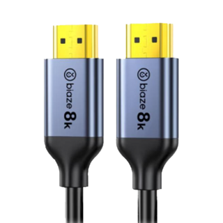 畢亞茲 HDMI線 2.1版 高清傳輸線 48Gbps 7680*4320, 1m, 1條