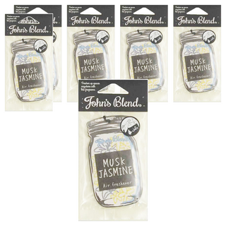 John's Blend 居家香氛片 麝香茉莉 清新空氣 持久香味 凝膠質地 美學設計, 6片