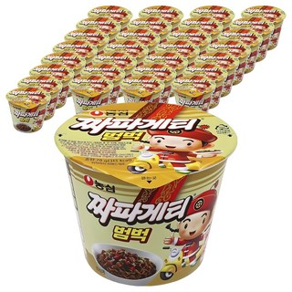 농심 짜파게티 범벅 미니 컵라면 70g, 36개