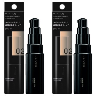 KATE 凱婷 台灣原廠公司貨 幻象零瑕粉底液 25ml, 02, 2個