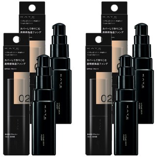 KATE 凱婷 台灣原廠公司貨 幻象零瑕粉底液 25ml, 02, 4個