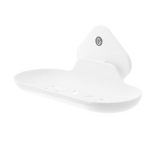 ffcat 強力無痕貼純白肥皂置物架 57001 20 x 10.6 x 9.7cm 79g, 白色, 1個