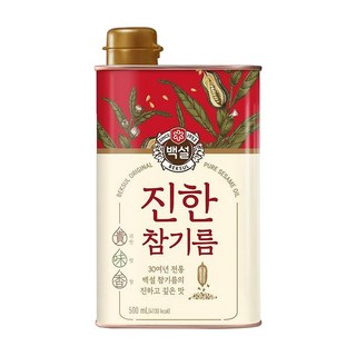 CJ BEKSUL 白雪 芝麻油，500毫升, 500ml, 1瓶