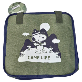 PEANUTS 史努比 野營趣大容量手提保溫袋, 山綠