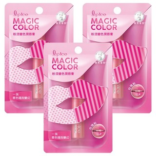 MENTHOLATUM 曼秀雷敦 粉漾變色潤唇膏 玫瑰粉 隨雙唇溫度變化, 2g, 3件