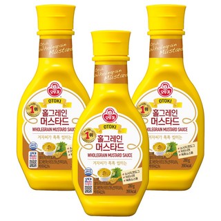 OTTOGI 不倒翁 全麥芥末醬, 280g, 3瓶