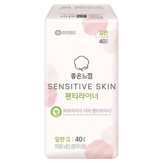 좋은느낌 센서티브스킨 데일리 팬티라이너, 1개, 40개입, 일반