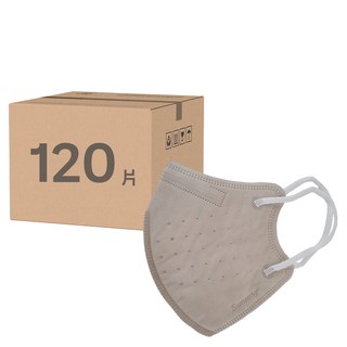 順易利 成人立體醫用口罩 細耳, 鮮奶茶, 30片, 4盒