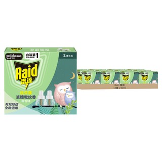 Raid 雷達 佳兒護液體電蚊香補充瓶 無臭無味 2瓶, 綠色, 12盒