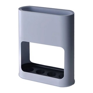 居家達人 簡約系傘具收納架 四孔傘槽 可拆接水盤 ABS+PP材質, 藍色, 1個