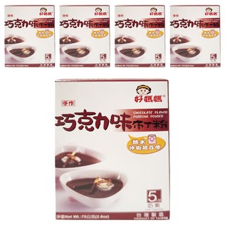 FAIRSEN 惠昇食品 好媽媽 巧克力布丁粉 奶素者可食用 台灣製造, 75g, 5盒