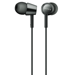 SONY 索尼 入耳式耳機 9mm驅動單體, MDR-EX155, 黑色