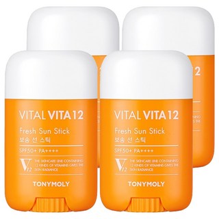 TONY MOLY Vital Vita 12 蓬鬆防曬棒 SPF50+ PA++++, 22g, 4個