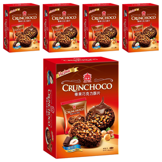 義美 榛果巧克力酥片 奶素 黑可可, 140g, 5盒