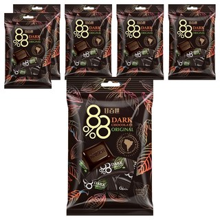甘百世 88% 黑巧克力，精選頂級可可原豆研磨，香氣濃郁，甘烈香醇, 70g, 6袋