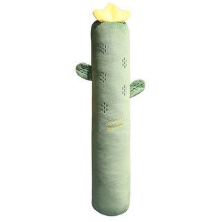 西格傢飾 側睡好眠長型夾腿枕, 仙人掌 綠色 + 黃色