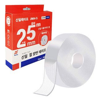 Sinil Tape 矽膠奈米黏著凝膠超強力雙面膠帶 30mm x 5m, 1個, 透明