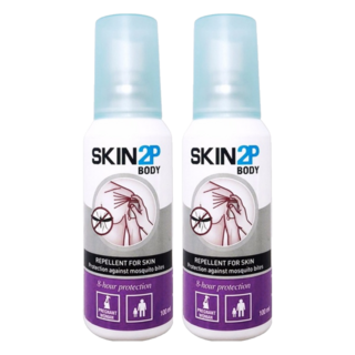 PSA SKIN 2P BODY 長效防蚊乳液 無味, 100ml, 2瓶