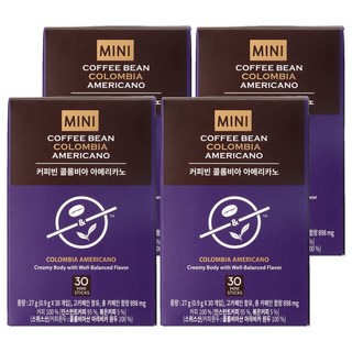 The Coffee Bean 哥倫比亞即溶美式咖啡隨身包, 0.9g, 30條, 4盒