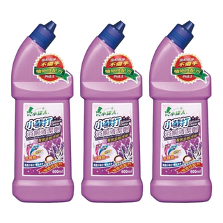 小綠人浴廁清潔劑 薰衣草 植物性配方 溫和不傷手 有效清潔浴室污垢, 600ml, 3罐