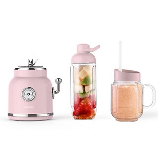 단미 레트로 미니 블렌더 BLS01, BLS01(핑크)