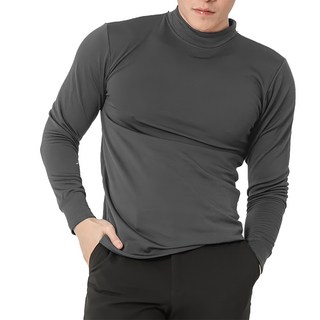 MI MI LEO 韓版圓領刷毛內著保暖衣/發熱衣 立領