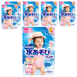 滿意寶寶日本版 玩水褲 女童用 6~12kg, M, 18片