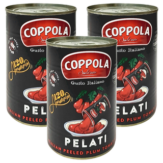 COPPOLA 柯波拉 天然無加鹽去皮整粒番茄, 400g, 3罐