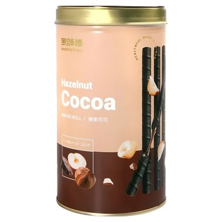 Healthful 黑師傅 榛果可可 捲心酥, 400g, 1罐