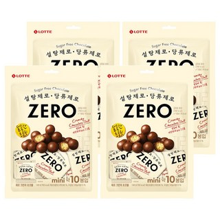 LOTTE 樂天 ZERO 零糖巧克力餅乾球, 140g, 4袋