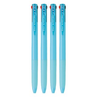 PILOT 百樂 超級G 3色筆 0.7mm, 淺藍色, 4支