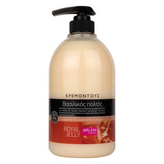 ARLEM 蜂漿修護香氛沐浴乳 100%希臘原裝進口 PH5.5弱酸性 富含維他命A E F 歐盟實驗室敏感檢測, 1L, 1瓶