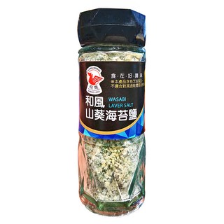 飛馬 和風山葵海苔鹽 採用海苔、芥末粉、高級湖鹽精心調配, 60g, 1瓶