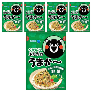 日本海水 熊本熊 蔬菜風味拌飯料, 5個, 25g
