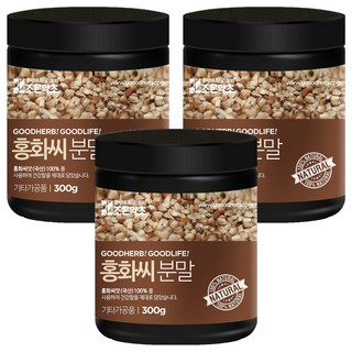 조은약초 볶은 홍화씨 분말, 300g, 3개