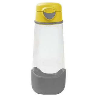 b.box tritan 直飲水壺 ,600ml, 運動水壺, 矽膠吸嘴設計, 檸檬黃, 1個