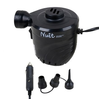 Nuit 努特 車用高磅數電動充氣幫浦/點菸頭打氣幫浦 PSI 1.09 KMP02, 黑色, 1個