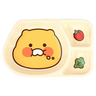 KAKAO FRIENDS 春植陶瓷3格分隔盤, 混合色, 1個