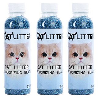毛皇上 貓砂除臭珠 木屑款 茉莉, 3瓶, 110g